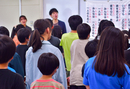 授業を通して学んだことを意識しながら、クラス全員で「友だちはいいもんだ」を合唱します
